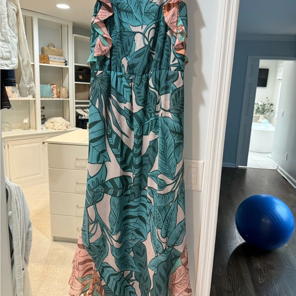 FARM Rio Ruffled Botanical Maxi Dress - Picture 3 of 4